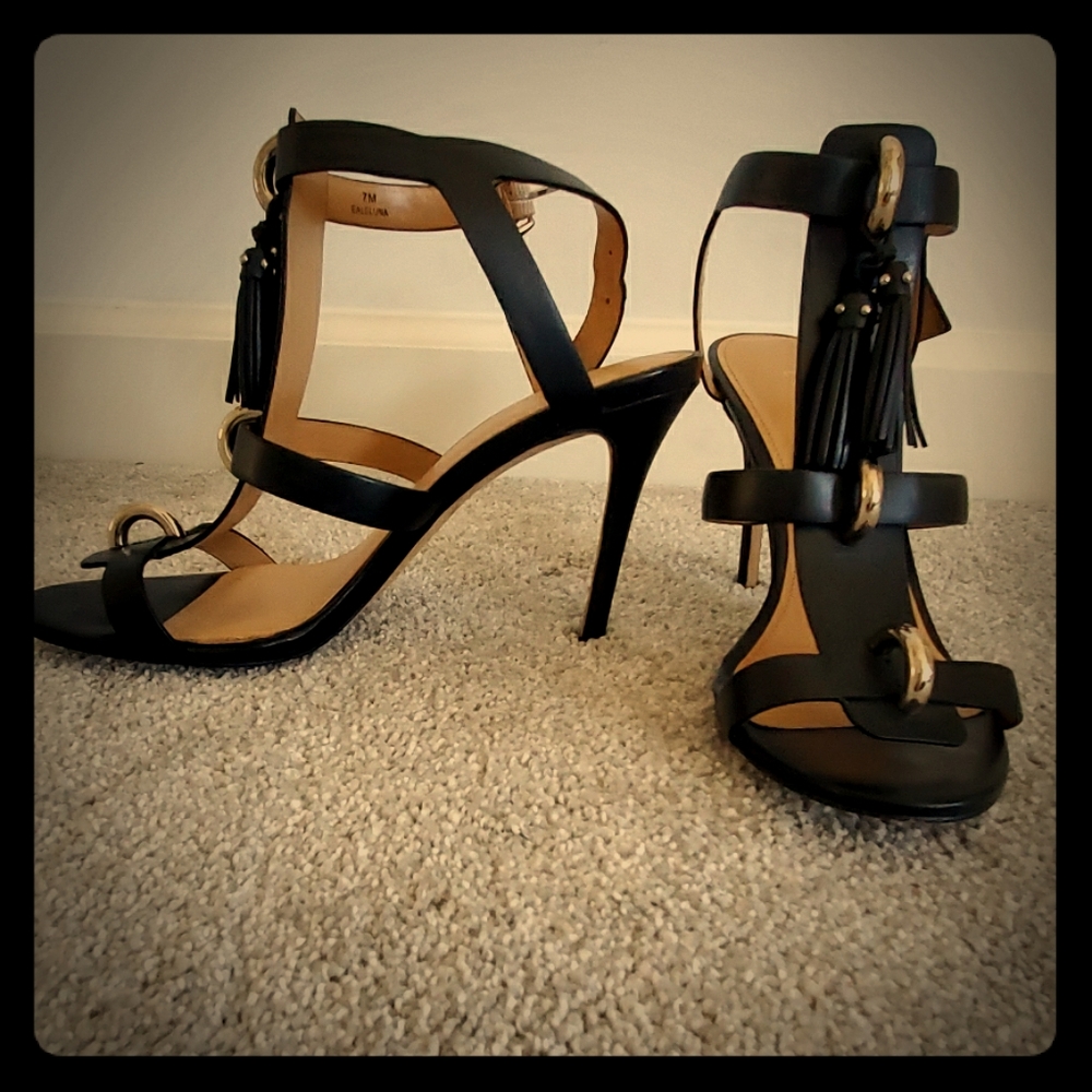 Black Sandals- size 7
